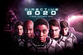 Directive 8020 Dark Pictures Anthology key&nbsp;art ,&nbsp;Lashana Lynch as Brianna Young and the Cassiopeia crew