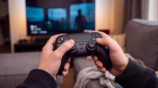 playing Dark Pictures Movie Night co-op horror game together with one controller