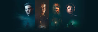The Dark Pictures Anthology Season 1 banner featuring the four protagonists from Man of Medan, Little Hope, House of Ashes, and The Devil in Me